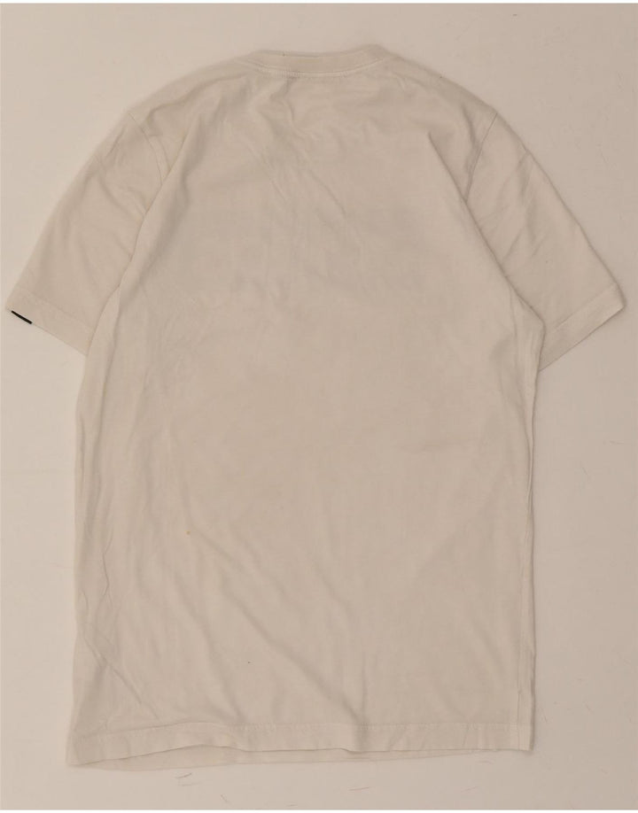 ADIDAS Boys Graphic T-Shirt Top 13-14 Years White Cotton Vintage Adidas and Second-Hand Adidas from Messina Hembry 
