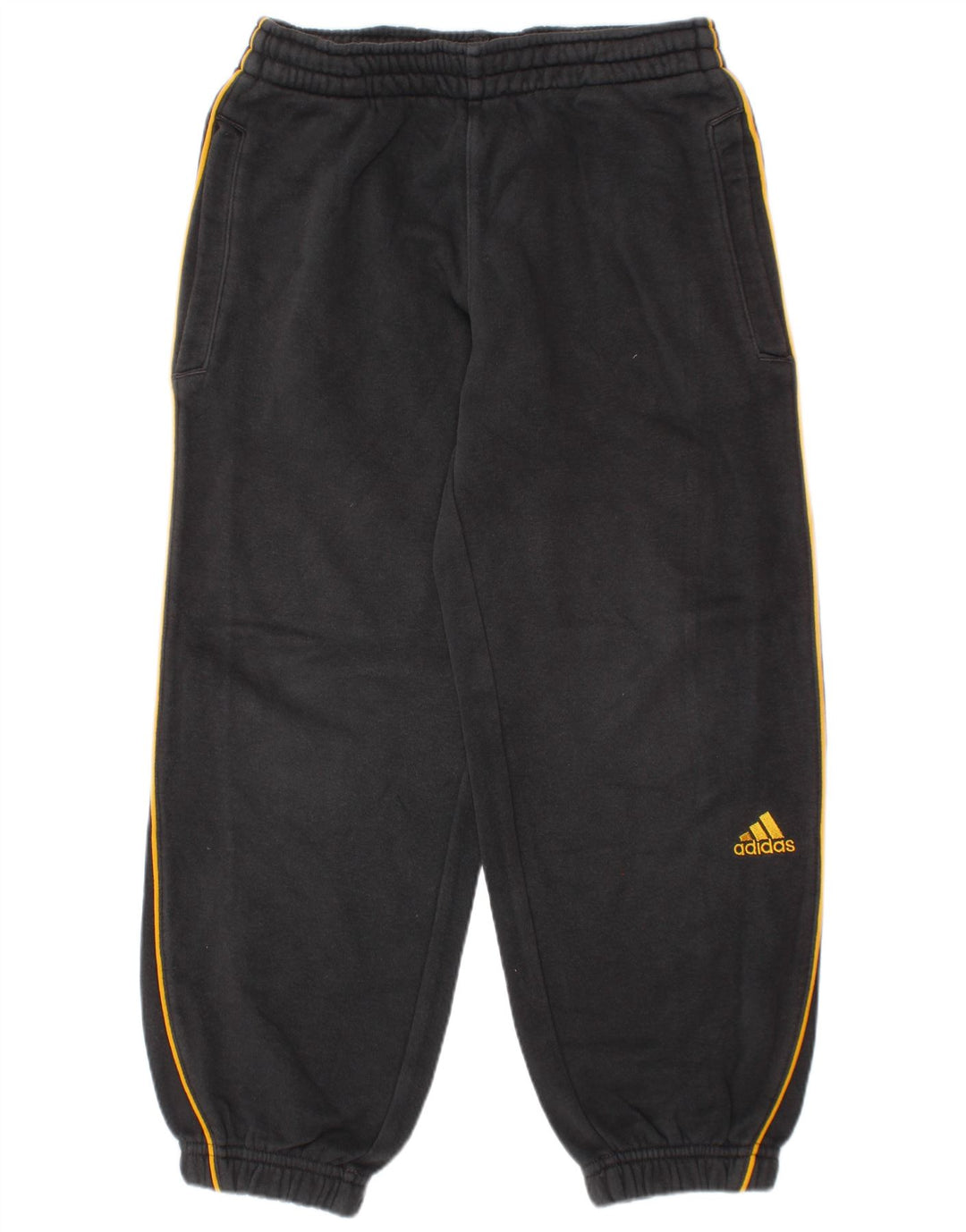 ADIDAS Meninos Calças de Treino Joggers 7-8 Anos Cinza Algodão