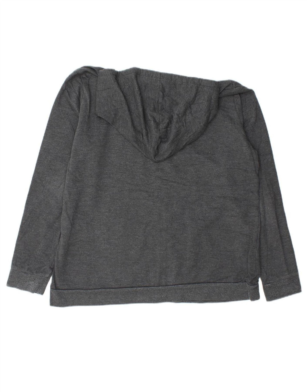 EDDIE BAUER Suéter feminino com capuz e zíper Reino Unido 18 XL algodão cinza