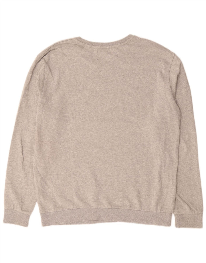 Zara moletom gráfico masculino Jumper XL cinza algodão