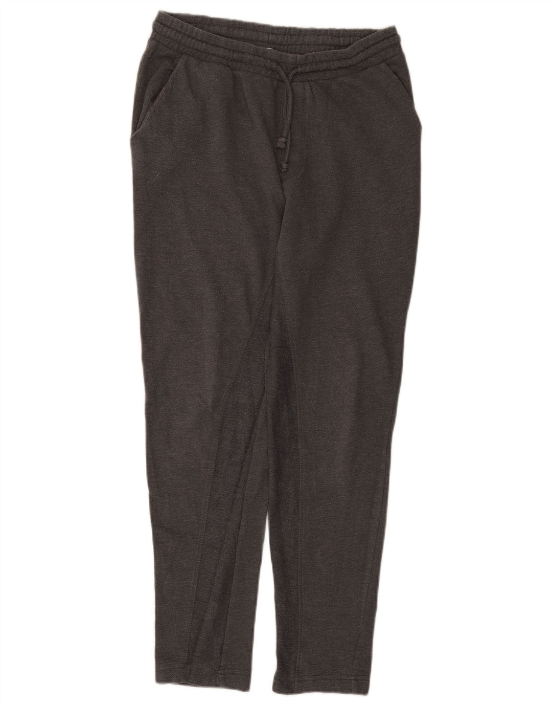 Calça corta-vento feminina Zara UK 12 algodão cinza médio