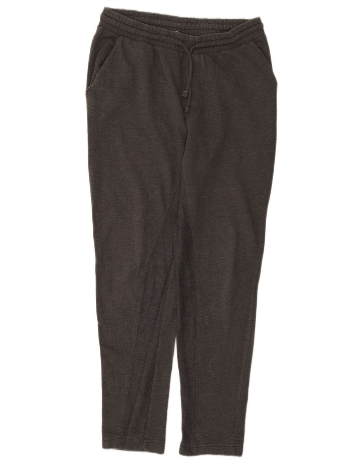 Calça corta-vento feminina Zara UK 12 algodão cinza médio