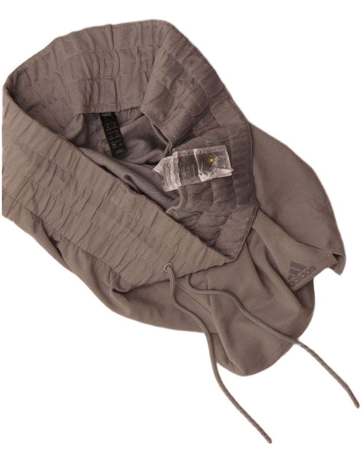 Shorts esportivos femininos Adidas UK 14 poliéster cinza médio