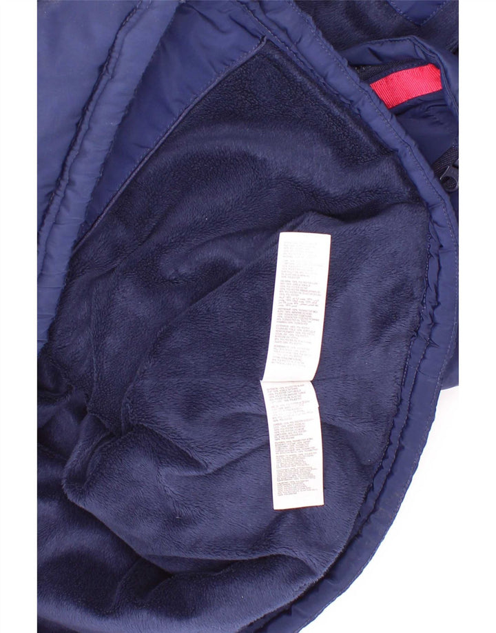 Jaqueta Parka com capuz para meninas Jasper Conran 5-6 anos poliéster azul marinho