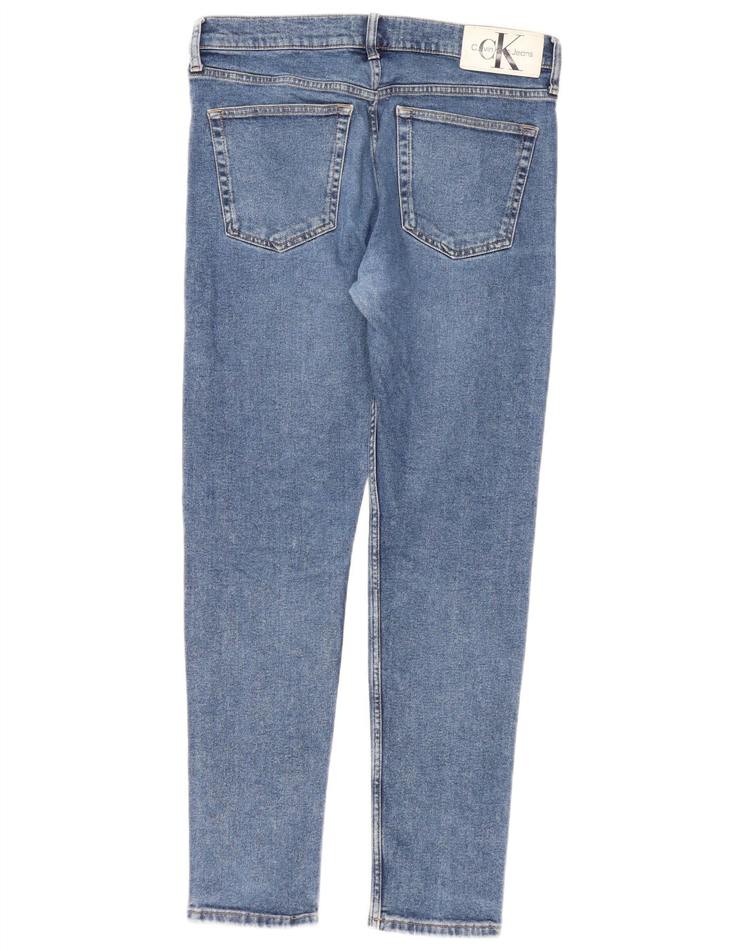 Calvin Klein Masculino Slim Jeans W33 L32 Azul Algodão