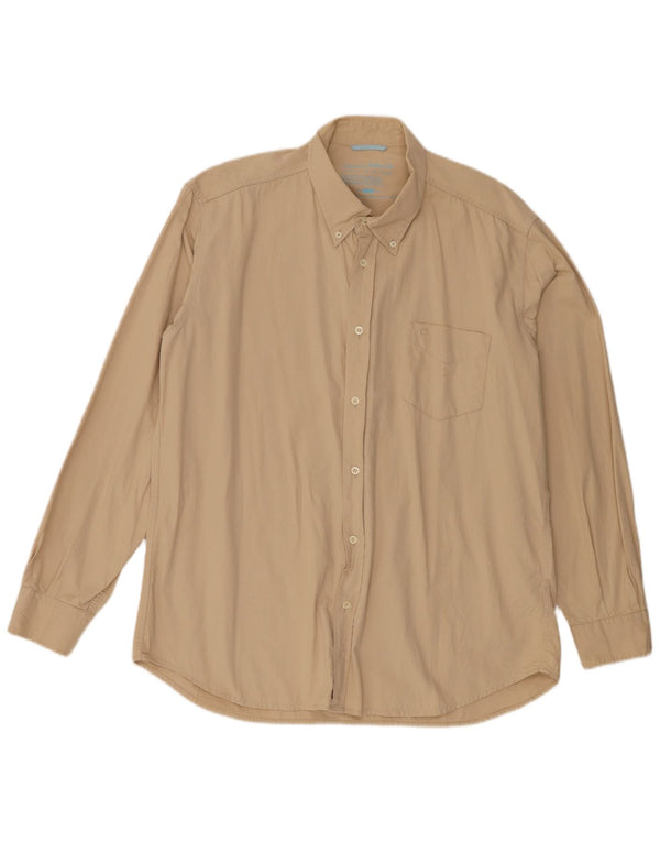 Camisa masculina Carrera 2XL algodão bege