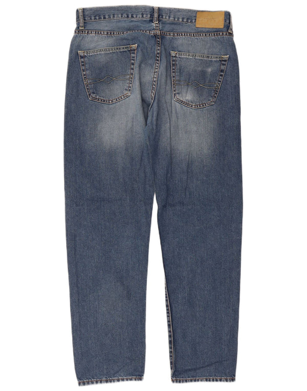 Zara Mens Straight Jeans EU 44 Grande W34 L29 Azul