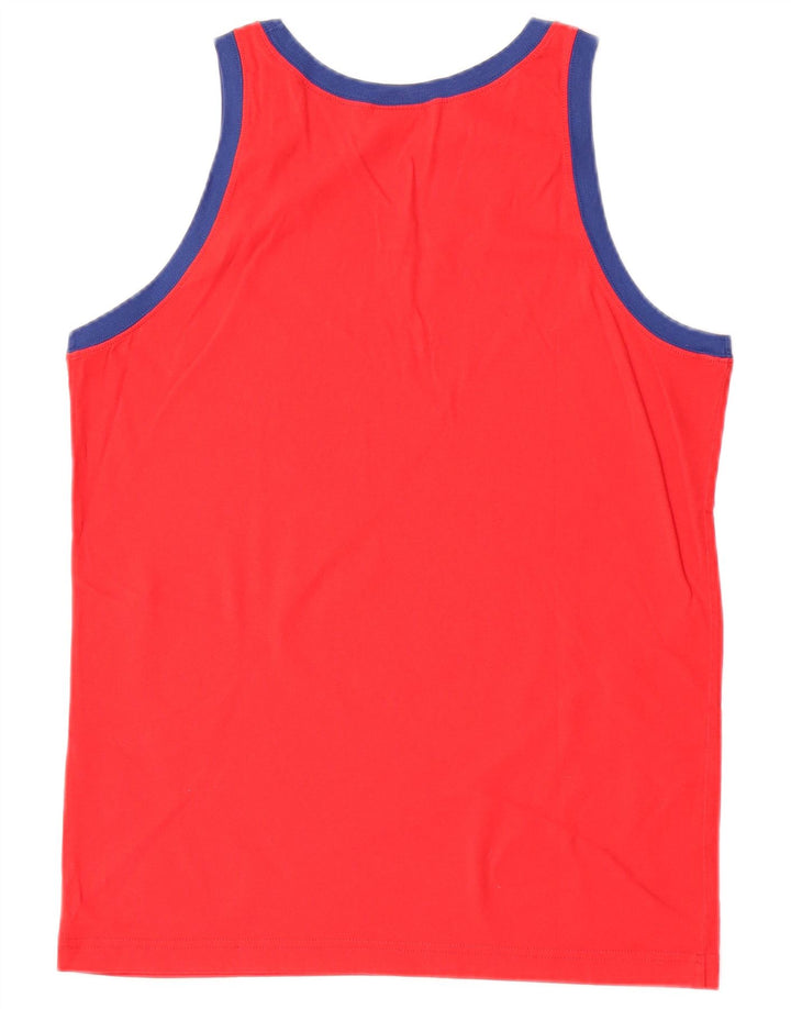 Colete gráfico masculino Champion Top médio algodão vermelho