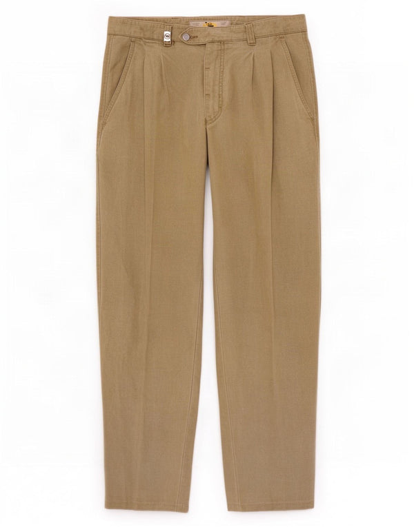 Calça Chino Masculina Camel Active Pegged IT 48 Médio W30 L30 Algodão Cáqui