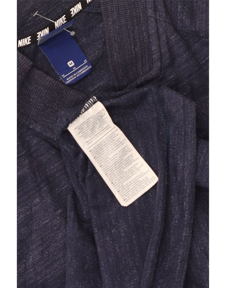 Nike Mens Treino Top Jaqueta Médio Azul Marinho Salpicado de Algodão