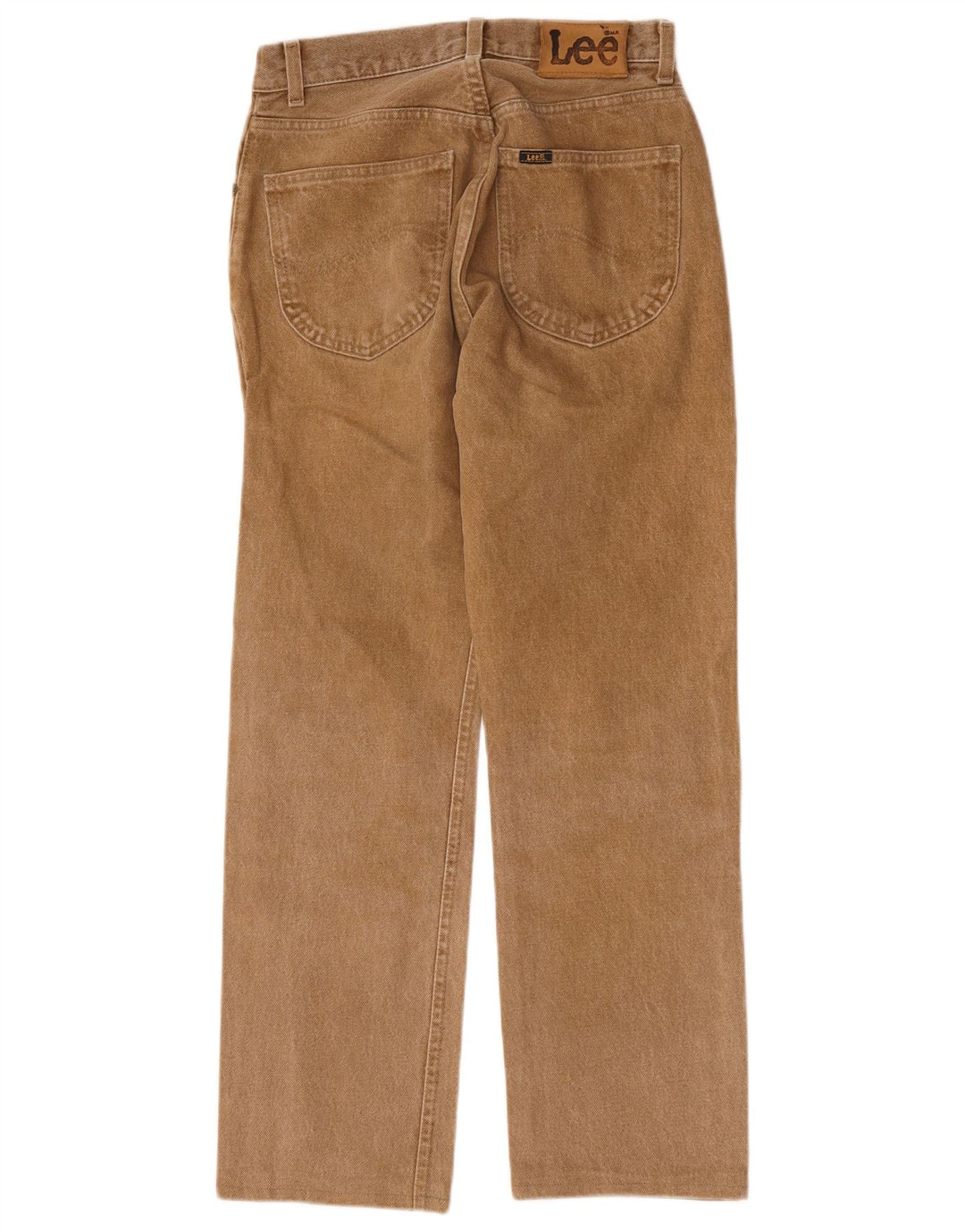 Jeans retos femininos Lee W29 L28 algodão bege