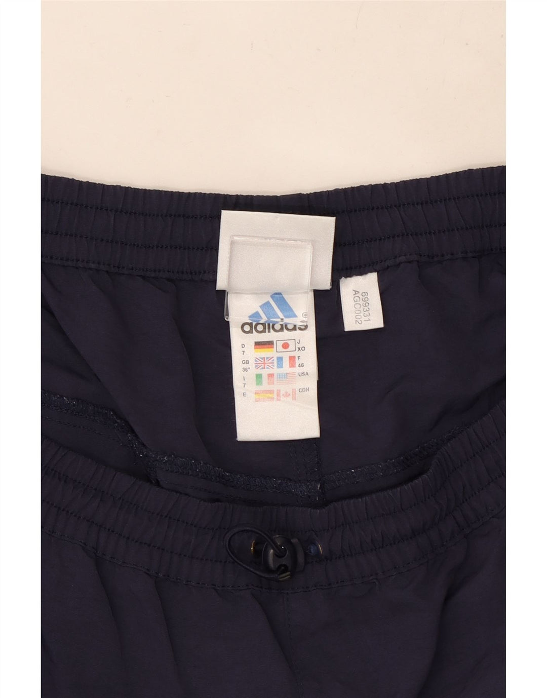 Shorts esportivos masculinos ADIDAS grandes poliéster azul marinho