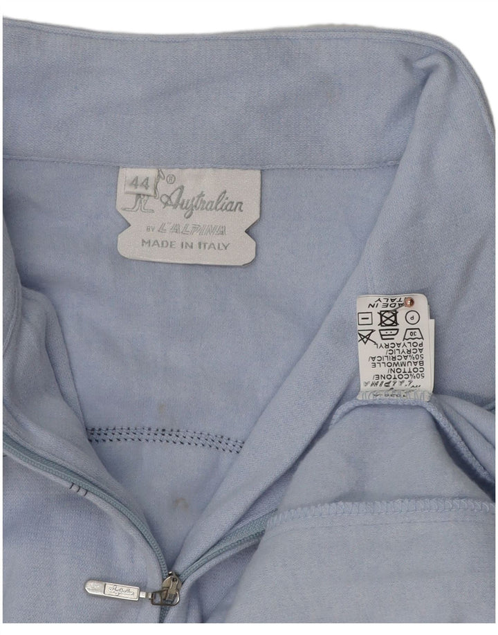 AUSTRALIAN L'ALPINA Jaqueta feminina de treino IT 44 médio listrado azul