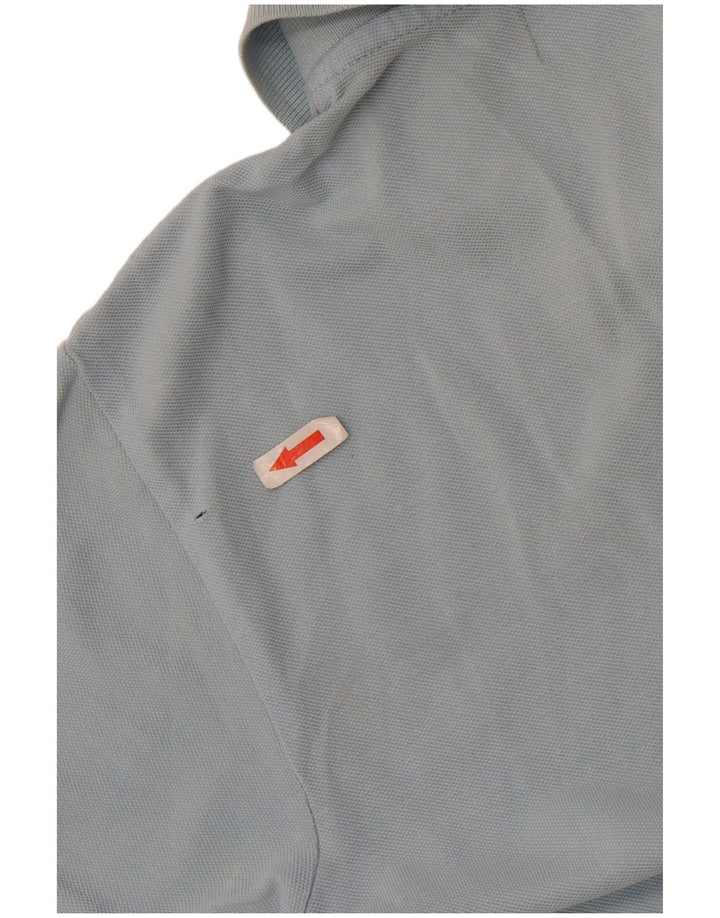Camisa polo feminina Kappa UK 12 algodão azul médio