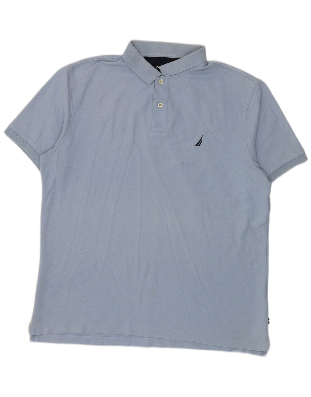 Camisa polo masculina Nautica grande algodão azul