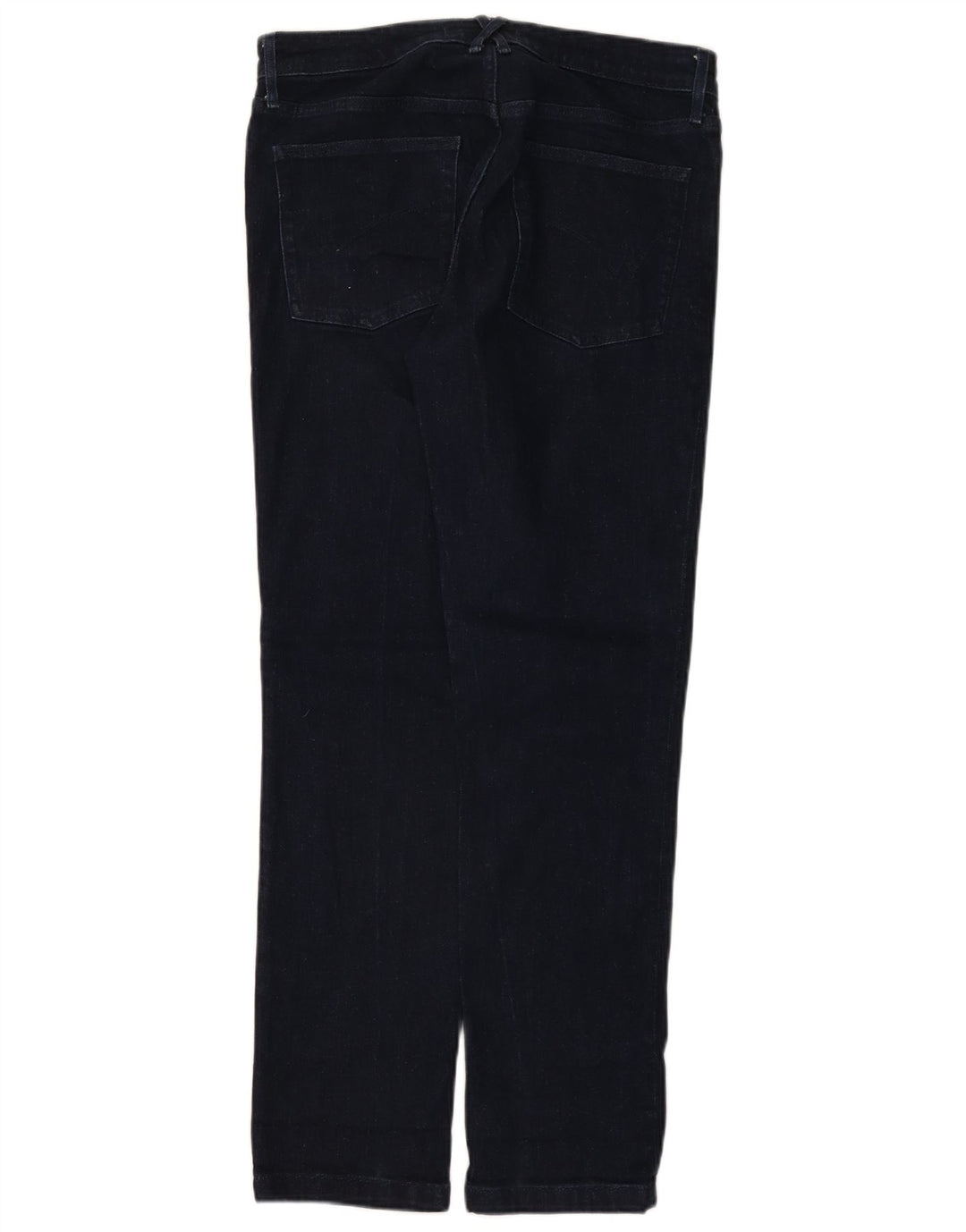 Jeans retos femininos White Stuff UK 12 médio W32 L30 algodão azul marinho