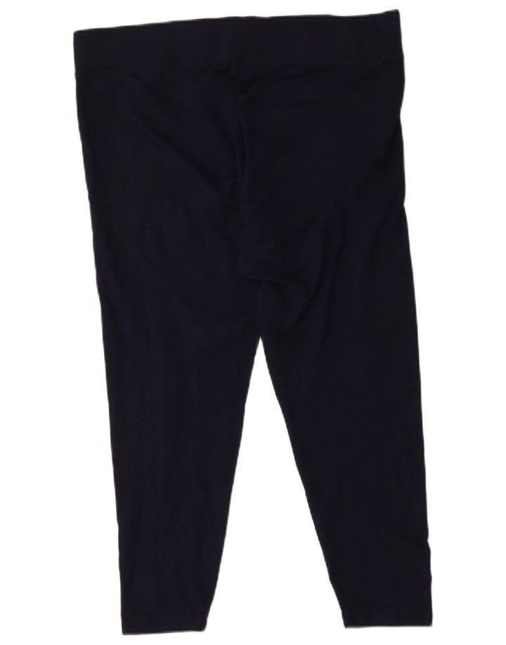Leggings femininas Marks & Spencer UK 18 XL azul marinho poliéster