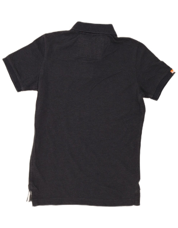 Camisa polo masculina Superdry Graphic grande azul marinho algodão esportivo