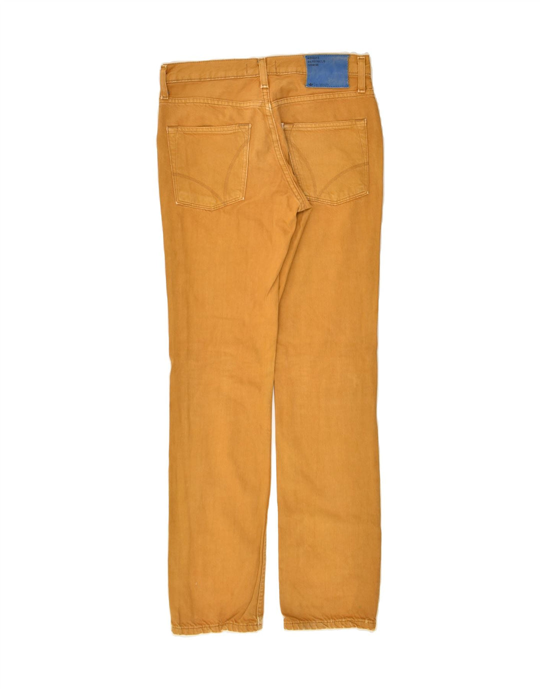 ADIDAS Womens Straight Jeans W28 L32 Yellow Cotton | Vintage Adidas | Thrift | Second-Hand Adidas | Used Clothing | Messina Hembry 