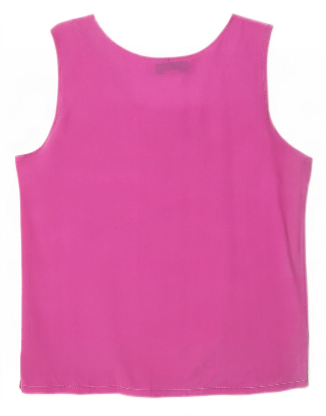 Blunauta blusa feminina sem mangas top IT 46 grande seda rosa