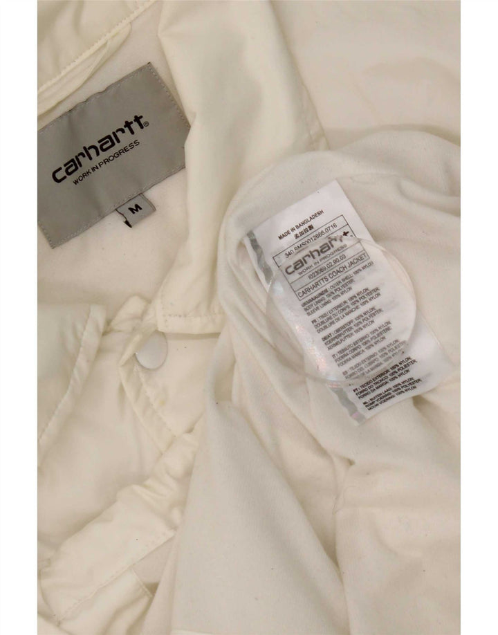 Jaqueta de chuva masculina Carhartt Graphic UK 38 médio branco nylon