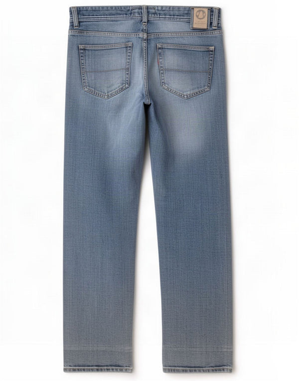 Murphy & Nye Mens Straight Jeans W34 L32 Azul Algodão