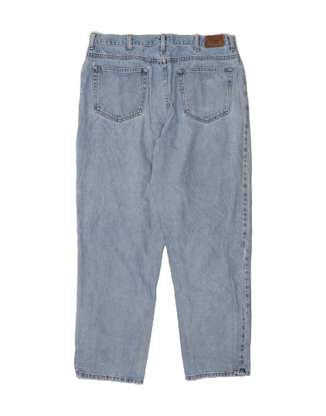 L.L.BEAN Mens Relaxed Fit Tapered Jeans W38 L32 Blue Cotton Vintage L.L.Bean and Second-Hand L.L.Bean from Messina Hembry 