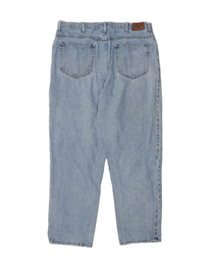 L.L.BEAN Mens Relaxed Fit Tapered Jeans W38 L32 Blue Cotton Vintage L.L.Bean and Second-Hand L.L.Bean from Messina Hembry 