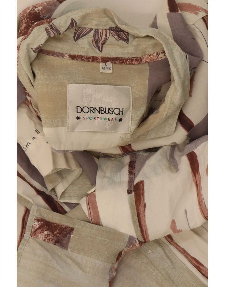 Dornbusch Camisa masculina de manga curta tamanho 41/42 grande patchwork multicolorido