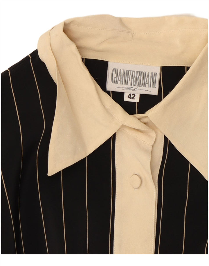 Pulôver feminino Gianfrediani Blusa IT 42 seda listrada preta média