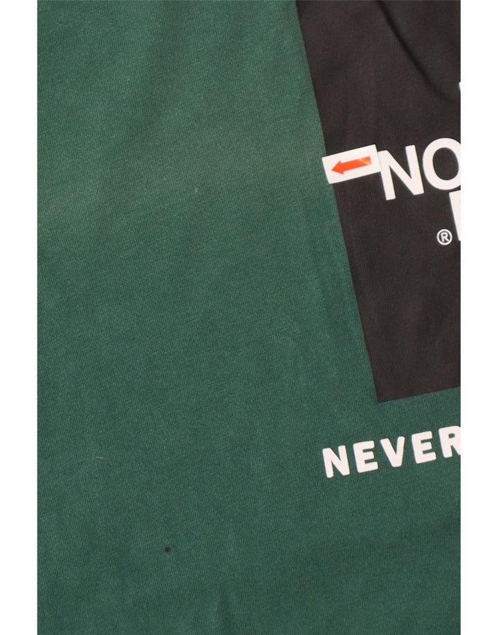 Camiseta gráfica masculina THE NORTH FACE Top de algodão verde médio