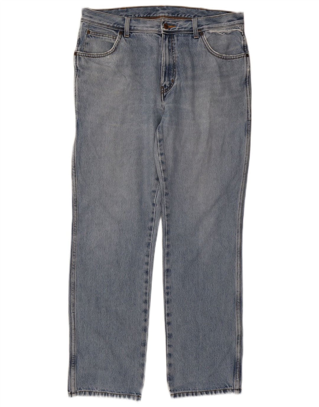 Wrangler masculino regular fit jeans reto W36 L32 algodão azul