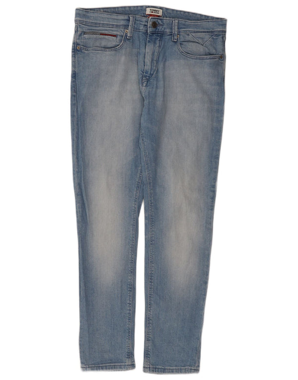 Tommy Hilfiger Masculino Slim Jeans W32 L30 Azul Algodão
