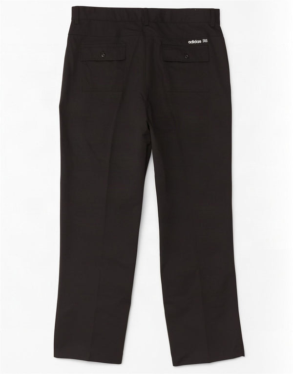 Adidas Mens Climalite Straight Chino Calças W36 L32 Poliéster Preto