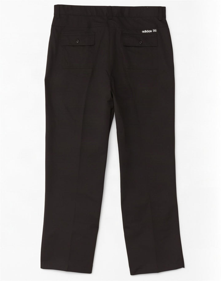 Adidas Mens Climalite Straight Chino Calças W36 L32 Poliéster Preto