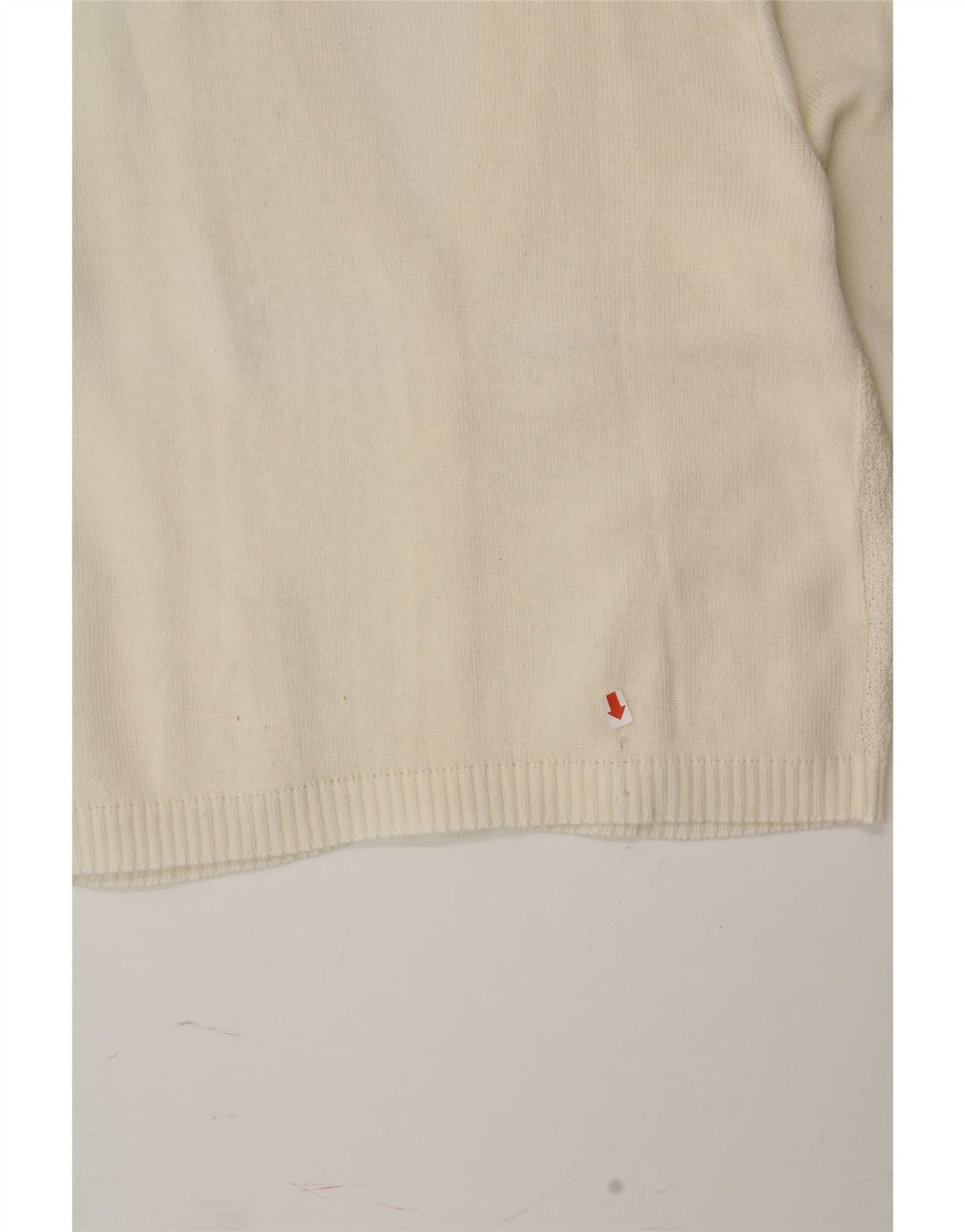 VINTAGE Womens Cardigan Sweater UK 14 Medium White Vintage Vintage and Second-Hand Vintage from Messina Hembry 