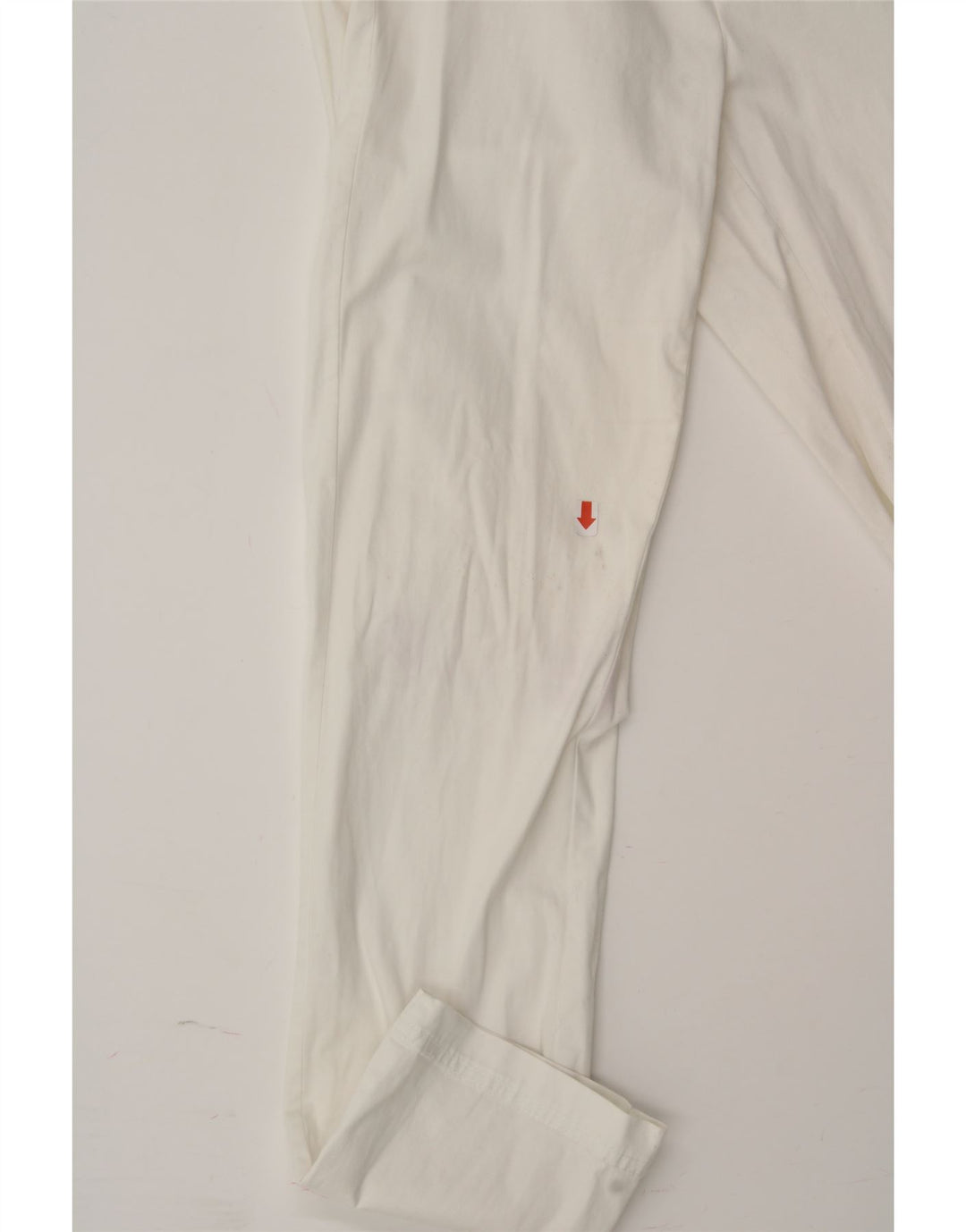 CALVIN KLEIN Womens Straight Casual Trousers W27 L30 White Cotton Vintage Calvin Klein and Second-Hand Calvin Klein from Messina Hembry 