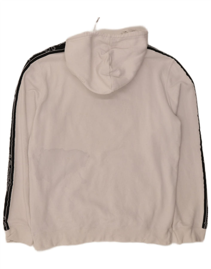 CHAMPION Suéter com capuz gráfico masculino grande algodão colorido branco