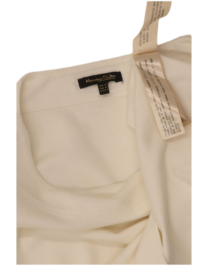 Suéter feminino MASSIMO DUTTI UK 14 médio off white algodão