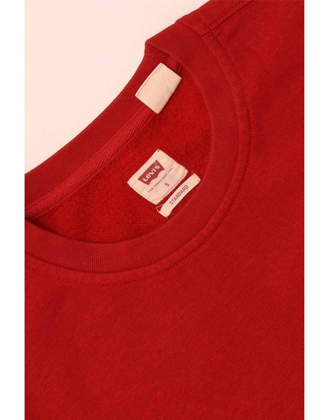 Levi's Masculino Padrão Moletom Jumper Pequeno Vermelho