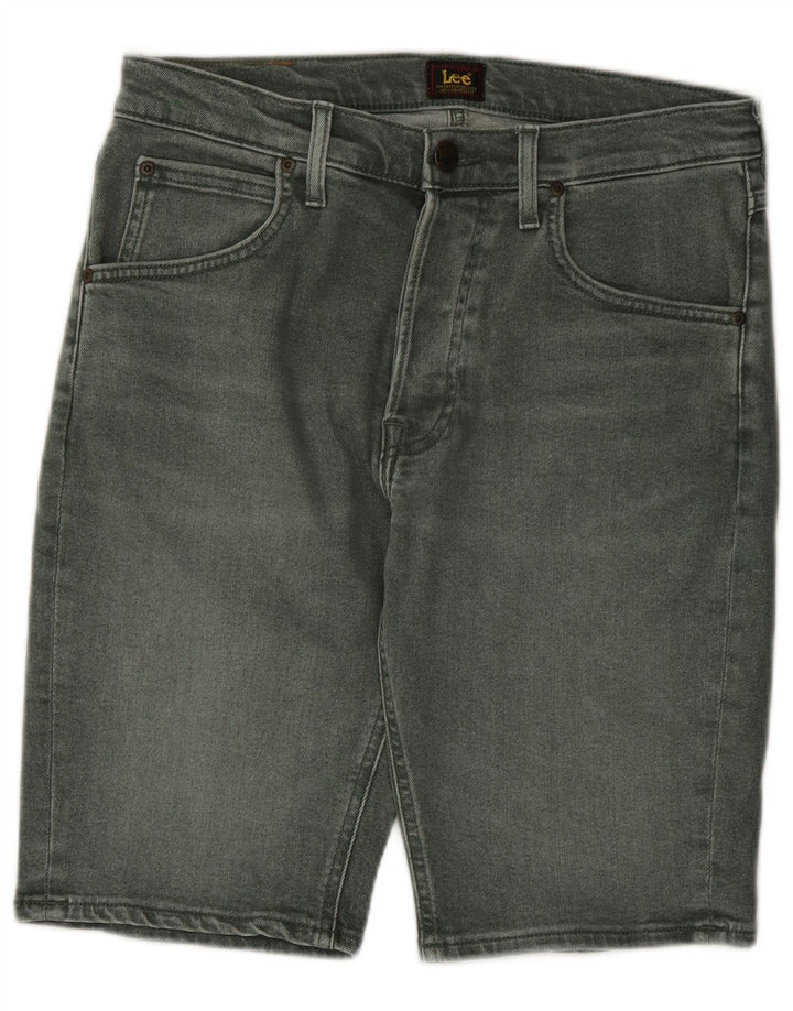 Shorts jeans masculino LEE W29 algodão verde médio