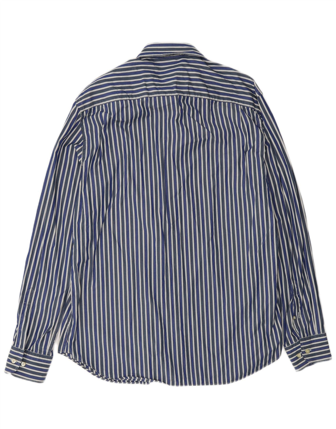 Camisa masculina Massimo Dutti XL listrada azul marinho