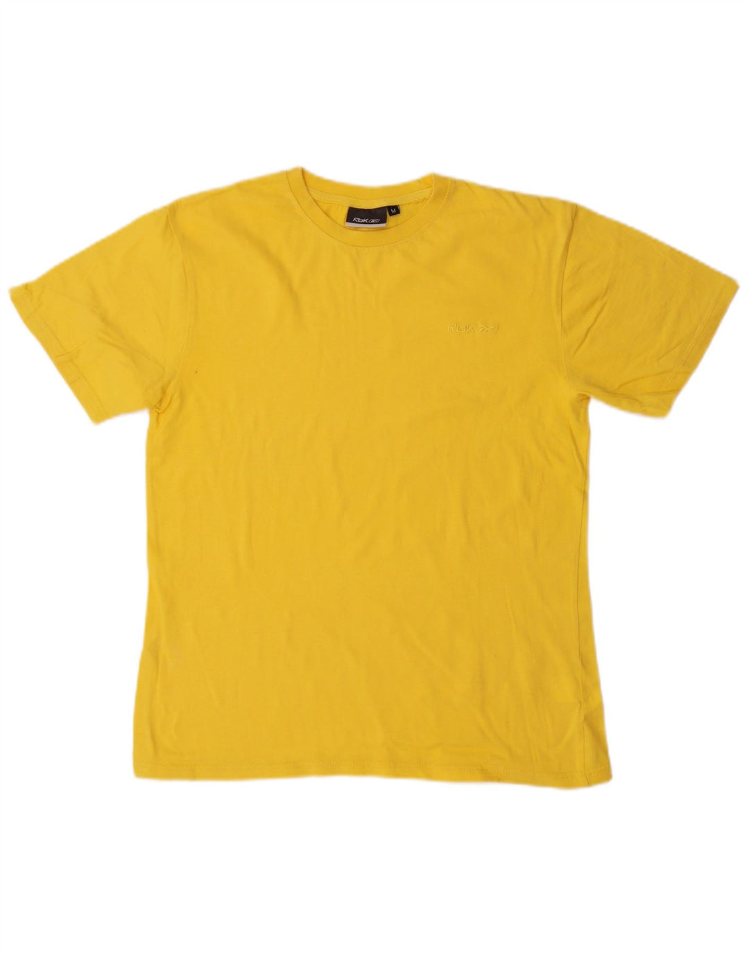Camiseta masculina Reebok Top médio algodão amarelo