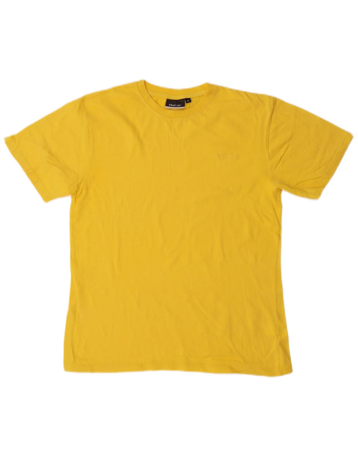 Camiseta masculina Reebok Top médio algodão amarelo
