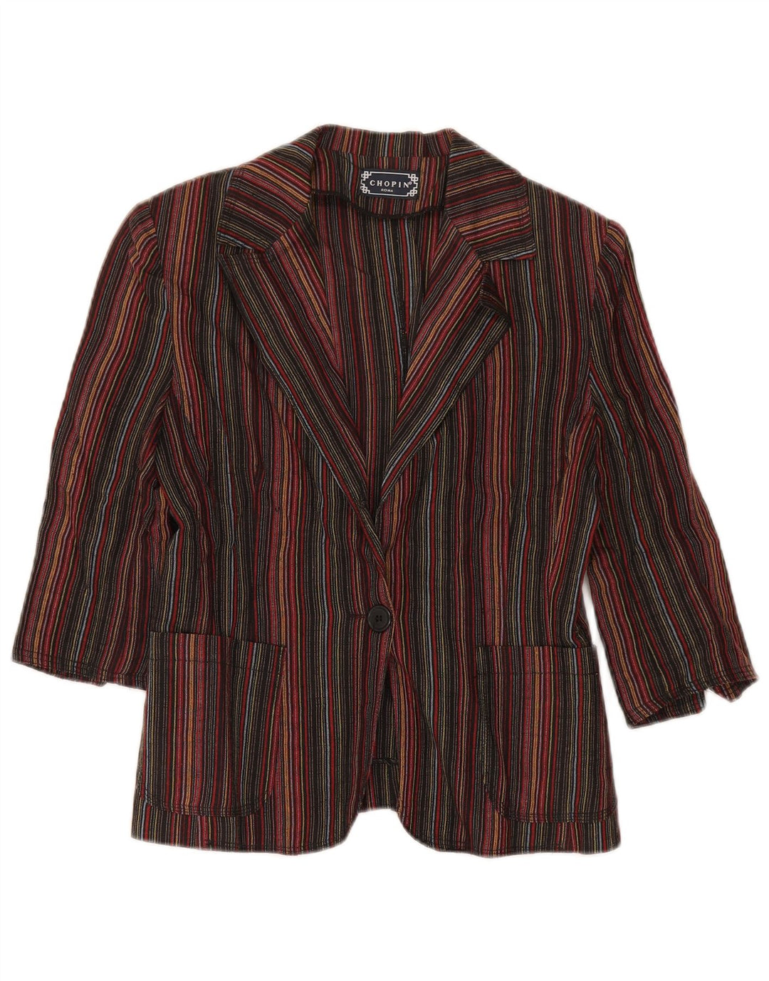 Jaqueta blazer feminina Chopin Roma manga 3/4 IT 44 média multicolorida