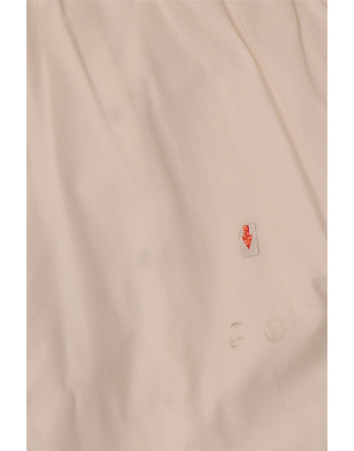 Camisa feminina Eddie Bauer UK 14 algodão branco médio
