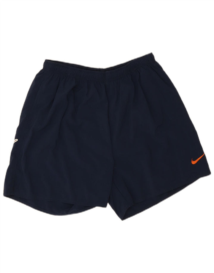 Shorts esportivos gráficos masculinos Nike grandes nylon azul marinho