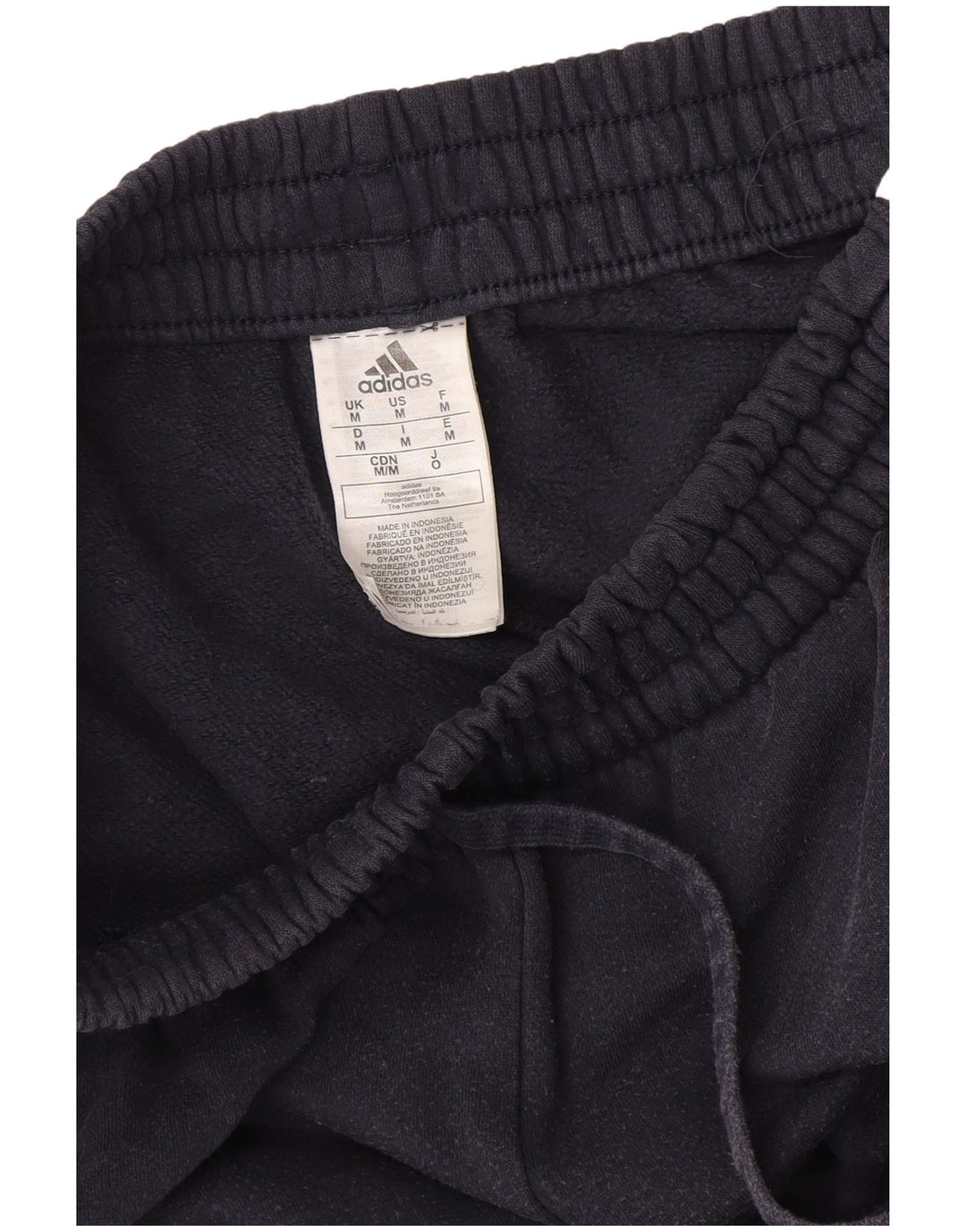Adidas Mens Treino Calças Joggers Médio Azul Marinho Algodão