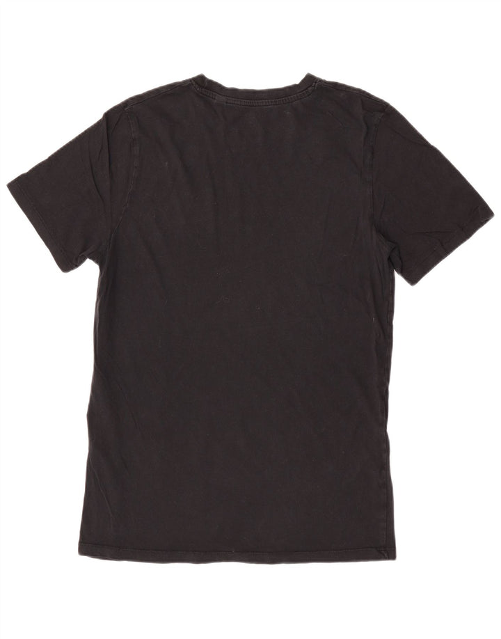 Camiseta feminina Jack & Jones UK 12 algodão preto médio