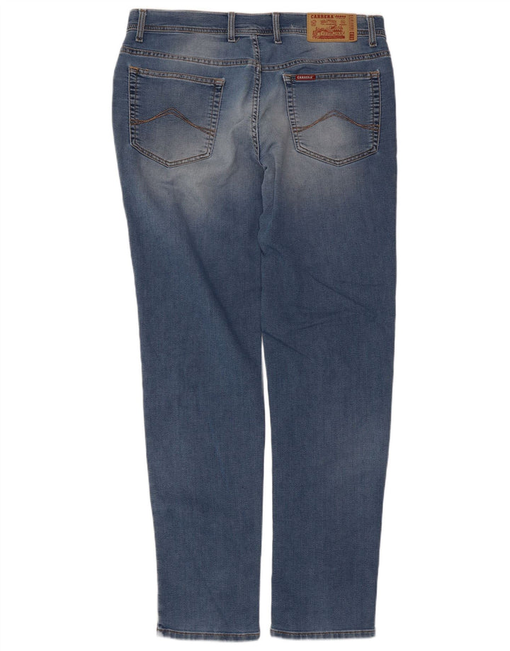 Carrera Mens 700 Regular Fit Jeans Slim W36 L32 Azul Algodão